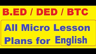 Microteaching Lesson Plan ( Complete Guide)