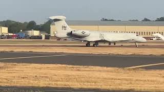 Arrival of the U.S. electronic warfare aircraft EA-37B