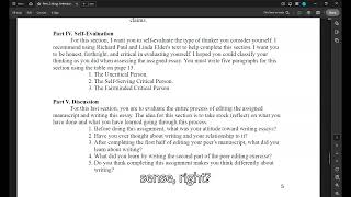 Peer Editing Reflexion Essay-Discussion