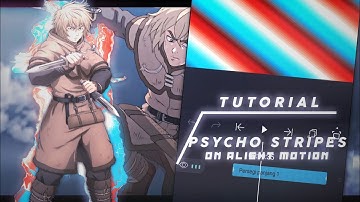 Tutorial Edgy Rotation | Psycho Stripes [Edit/Amv] Alight Motion 4.1.0 | Free Preset
