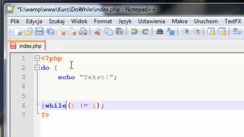 Kurs PHP 21: Pętla Do While