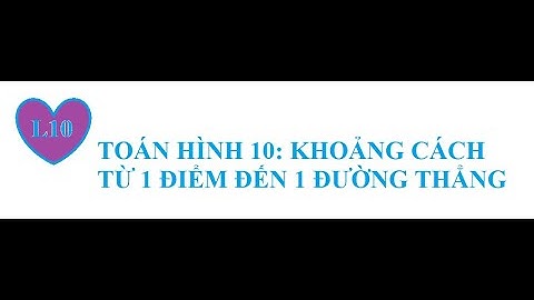 Khoảng cách từ 1 điểm đến 1 đường thẳng là gì lớp 7