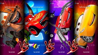 Cars Mater Exe vs Lighting McQueen Eater vs Spider Lighting McQueen vs Cars Cruz Ramirez I Tiles Hop