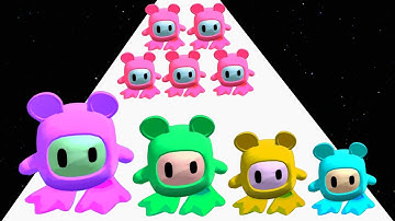 S T A R Super Tricky Amazing Run - ASMR Gameplay Android, iOS (NOOB vs PRO vs HACKER)