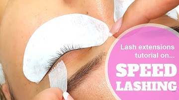 Speed Lashing Tutorial for Professional Eyelash Extension Application, Eyelash Tutorials