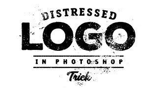 Photoshop: How to distress a logo effect