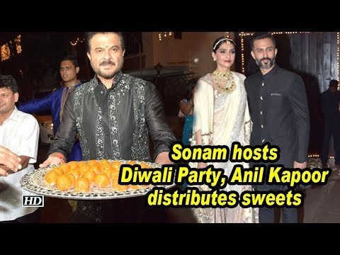 Sonam Kapoor Ahuja hosts Diwali Party, Anil Kapoor distributes sweets