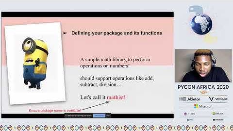 Rising Odegua - Building your First Open Source Python Library || PyCon Africa 2020