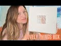 Lovely Things box:  subscription boxes for women