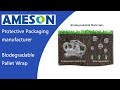 Ameson 100 compostable biodegradable materials pbat pla stretch film pallet wrap rolls