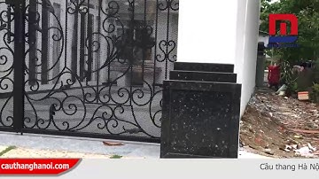 Cổng sắt và lan can sắt nghệ thuật cho biệt thự thi công và lắp đặt tại Từ Sơn Bắc Ninh
