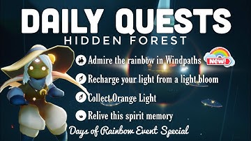 Daily Quests in Hidden Forest | sky children of the light | Noob Mode