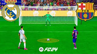 BARCELONA VS REAL MADRID ! FIFA 24 ! RONALDO V MESSI ! PENALTY SHOOTOUT ! UCL FINAL by FIFA Gameplay 3,084 views 3 weeks ago 12 minutes, 37 seconds
