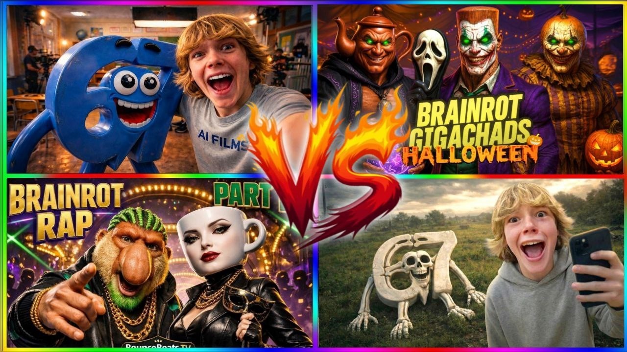 BRAINROT GIGACHADS HALLOWEEN Pt.4 🎃 vs SIX SEVEN 67 Evolution Real