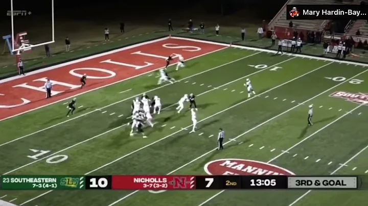 Jessie Britt Hurdles then Trucks a Defender in Mid...