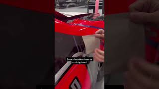 Sometimes it isn’t just print & stick! #wrap #nascar #racing #cardecal #carwrap #decal