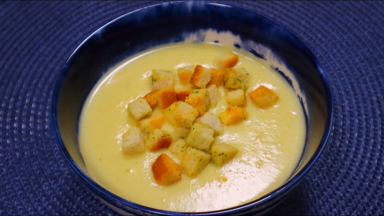 Zucchini Creme Suppe | Vegetarisches Suppenrezept - YouTube