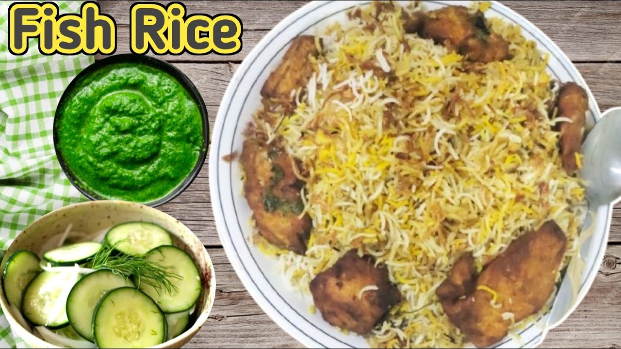 Fried Fish Biryani Recipe || Easy Delicious Fried Fish With Rice ...