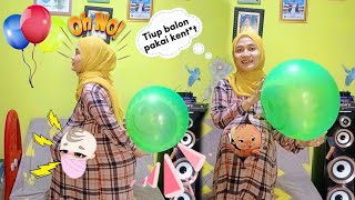 Ibu Hamil Tiup Balon Pakai Kentut Challenge Lucu Part 2