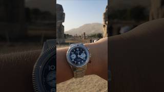 The Famous Memnon Statues in Luxor with Hanhart ES417 #watch #youtubeshorts