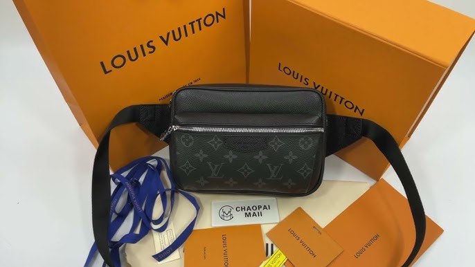 Louis Vuitton Outdoor Bumbag Monogram Eclipse Taiga Black in Taiga  Leather/Coated Canvas with Silver-tone - US