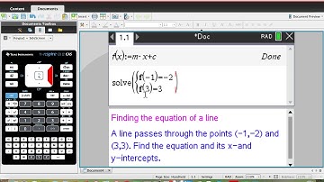 Ti Nspire CAS calculator skills: Finding linear rule using the define function(Year 9 and 10 maths)