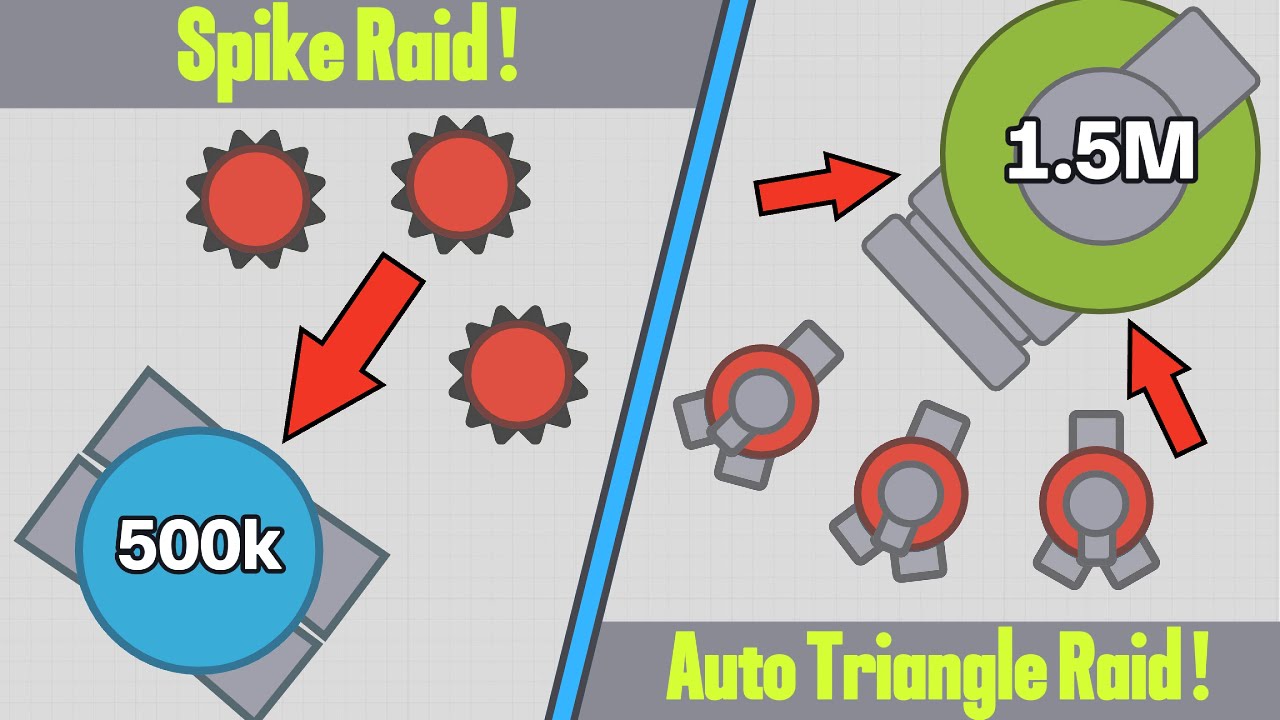 EPIC SPIKE AND AUTO-TRIANGLE RAIDS IN ARRAS.IO GROWTH MAZE 4TDM | (Video for 100 subs!!!)
