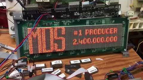 Data East Guns and Roses MPU Display Test