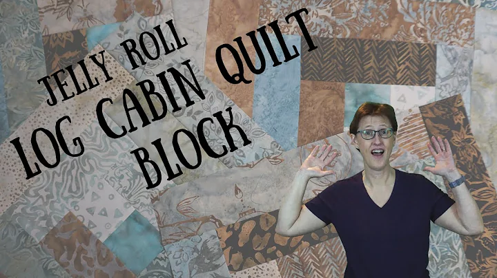 Log Cabin Quilt Block Tutorial Using a Jelly Roll