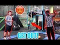 KICKED OUT OF A TRAMPOLINE PARK!