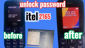 Unlock password ITEL 2165 By using a computer/pc