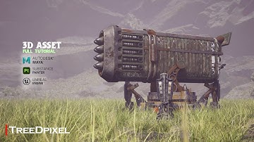 3D Asset: 3D Asset Full Tutorial (Maya, Substance, UE5)