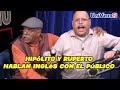 Diviértete con Hipólito y Ruperto hablando inglés con el público