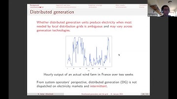 Distributed generation and the need for network expansions I Nicolas Astier I Smart Grid Seminar