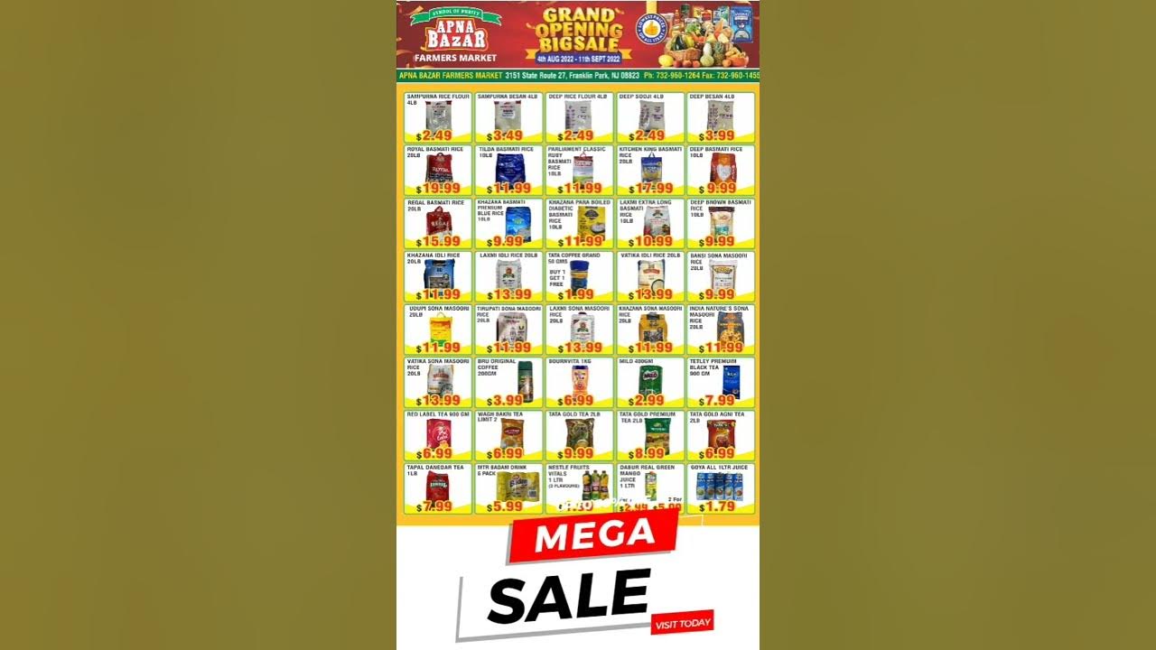Big Grocery Sale With Great Offer Apna Bazar Franklin Park YouTube