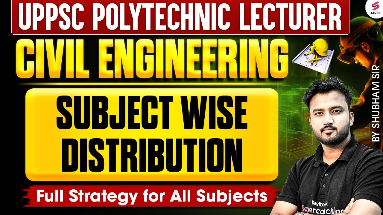 UP Polytechnic Lecturer Vacancy 2025 | Civil Subject Wise Distribution for UP Poly Lec | Shubham Sir