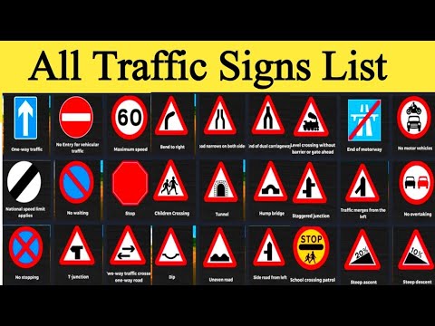 All Traffic Signs Explained | Pass Any Driving Test (100+ Signs) - YouTube