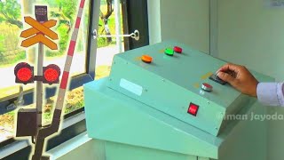 Cara Menutup Palang Pintu Perlintasan Kereta Api Multech JPL 148 Widodaren