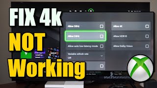 How to Fix if 4k is Not Working on XBOX ONE & TV (Best Method)