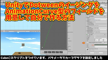 UnityでDotweenのイージングをAnimationCurve型のフィールドを用意して自分で作る方法
