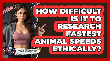How Difficult Is It To Research Fastest Animal Speeds Ethically? - Epic World Record Holders