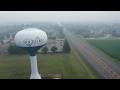 Drone footage of Rockford's hazy skies Friday