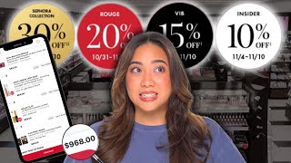 talking myself out of my Sephora Savings Event CART 🛒