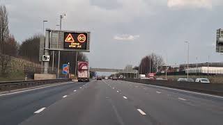 Speed Camera Flash Caught The Vehicle On The M62 Motorway. Spot The Flash Challenge