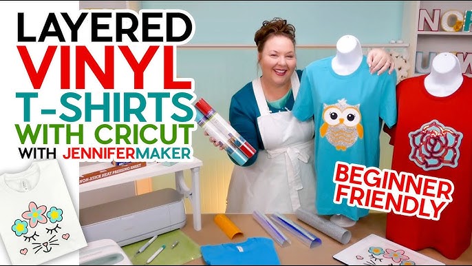 How To Make Layered Heat Transfer Vinyl Tshirts with a Cricut 