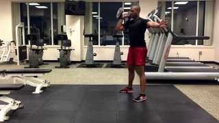 Single-arm DB Front squat