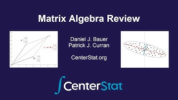 Matrix Algebra Review