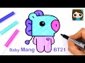 How to Draw BT21 BABY Mang | BTS J-Hope Persona