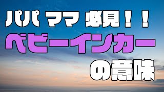 【パパママ必見】ベビーインカーの意味