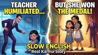 The Rich Teacher Humiliated The Poor Student   Slow English Listening Practice